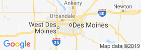 Des Moines map